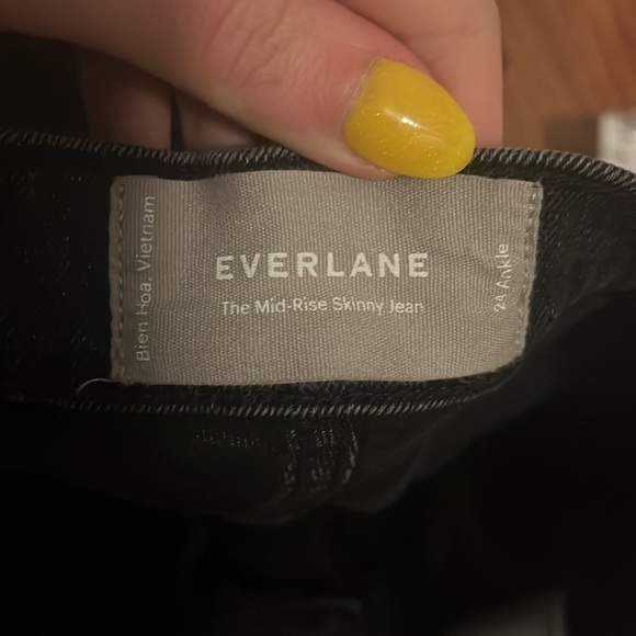 Everlane The Mid Rise Skinny Jean Ankle Grey Size 24 - Picture 9 of 11